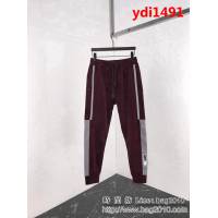 PRADA普拉達 18ss秋冬新款 兩側線條拼接 金絲絨 男款保暖休閒褲 ydi1491