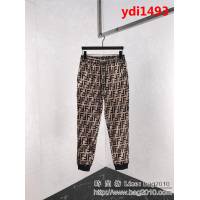 FENDI芬迪 18ss秋冬新款 全身FF字母印花 金絲絨 男款衛褲 ydi1493