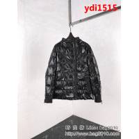MONCLER蒙口 genius手臂拉鏈字母 黑色 植絨羽絨服 男女同款 ydi1515
