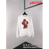 LV路易威登 X SuP聯名款 18秋冬新款 太陽花趣味公仔印花 純棉加絨衛衣 情侶款 ydi1535