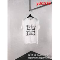 GVC紀梵希 19早春新款 火焰圖案 雙股絲光棉 男款短袖 ydi1539