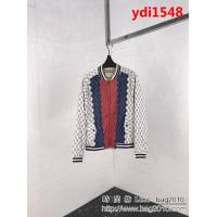 GUCCI古馳 18新款棒球領 全身雙G拼色logo 外套 男女同款 ydi1548
