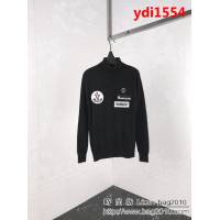 MONCLER蒙口 x 藤原浩合作系列 18年秋冬新款 高領貂絨 魔術貼徽章圖案 男款羊毛衫 ydi1554