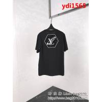 LV路易威登 銀河星空限量款 19SS早春新款 3D植絨印花LOGO短袖 情侶款 ydi1565