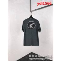 LV路易威登 銀河星空限量款 19SS早春新款 3D植絨印花LOGO短袖 情侶款 ydi1566