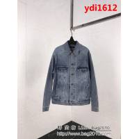 BALENCIAGA巴黎世家 18FW新款 後背彩虹旗子 藍色牛仔外套 男女同款 ydi1612