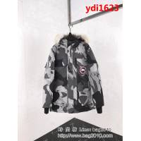 CanadaGoose加拿大鵝 明星同款 胸前章 防寒絨布羽絨服 男女同款 情侶款 ydi1623