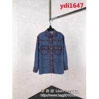 CHANEL香奈兒 18ss 中古系列 織帶拼接 男款牛仔襯衣 網紅明星同款 ydi1647