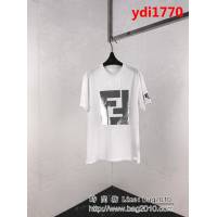 FENDI芬迪 19ss早春新款 袖子字母刺繡logo 純棉短袖 男女同款 ydi1770