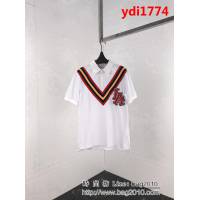GUCCI古馳 19ss早春新款 絲光珠地棉 男款Polo衫 LA XXV 背後刺繡字母 ydi1774