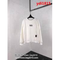 Y-3山本耀司 18ss秋冬新款 前後logo壓膠印花 簡約百搭款 純棉加絨衛衣 男女同款 ydi1815