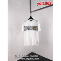 FENDI芬迪 19ss Roma系列 早春新款 厚版立體印花 白色短袖 男女同款 ydi1862