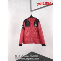 SUPREME X TNF 重工聯名皮質 紅色 抓絨衝鋒衣 情侶款 ydi1884