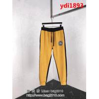 FENDI芬迪 18ss秋冬新款 前後拼接拼色 純棉毛圈長褲 情侶款 ydi1893