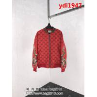 GUCCI古馳 18ss秋冬新款 升級版加棉 中國龍刺繡 雙G小logo 外套 情侶款 ydi1947