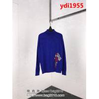 MONCLER蒙口 18ss秋冬新款 滑雪主題圖案 高領 藍色貂絨 男款羊毛衫 ydi1955