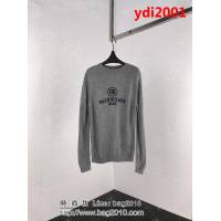 Balenciaga巴黎世家 18ss秋冬 雙B刺繡字母針織毛衣 深藍色/灰色兩色入 情侶款 ydi2001