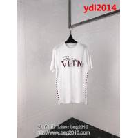 VALENTINO華倫天奴 19早春情人節限定 柳釘短袖T-shirt 雙股絲光棉面料 數碼印花工藝 高版本情侶款 ydi2014
