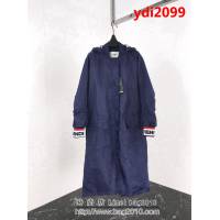 FENDI芬迪 X FILA合作款 18冬季新款 連帽尼龍長款大衣 帽子可拆卸 男女同款 ydi2099