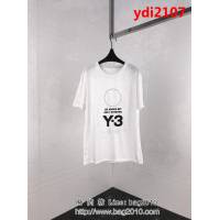 Y-3山本耀司 19ss早春新款 刺繡簽名印花短袖 定制純棉面料 高版本男女同款 ydi2107