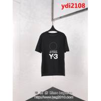 Y-3山本耀司 19ss早春新款 刺繡簽名印花短袖 定制純棉面料 高版本男女同款 ydi2108
