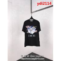 DIOR迪奧 x Kaws19早春聯名款 機械恐龍梅花短袖T-shirt 絲光棉面料 數碼印花工藝 雜誌最新款 ydi2114
