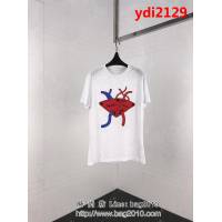 PRADA普拉達 19早春 外星人字母短袖 數碼直噴工藝 絲光棉面料 男女同款 ydi2129