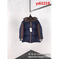 FENDI芬迪 18專櫃同步 秋冬新款 全方位FF圖案 兩面穿 羽絨棉服 情侶款 ydi2219