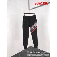 FENDI芬迪 19ss新款長褲 斜杠系列logo 數碼直噴壓膠LOGO工藝 高版本男女同款 ydi2306