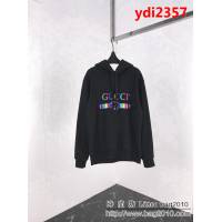 Gucci古奇 19早春新款 米色衛衣 logo漸變彩色系列 純棉絨面料 高版本情侶款 ydi2357