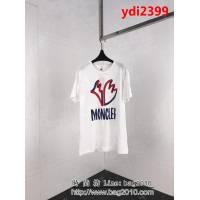 MONCLER蒙口 19ss早春新款 最新logo印花系列 袖口最新笑臉貼章 白色男款短袖 ydi2399