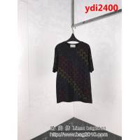 GUCCI古馳 19ss春夏新秀款 全身雙G燙鑽工藝 短袖T-shirt 三色鑽漸變效果 男女同款 ydi2400