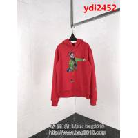 LV路易威登 19ss秋冬 新年款 中國紅財神 帽子刺繡字母衛衣 男女同款 ydi2452
