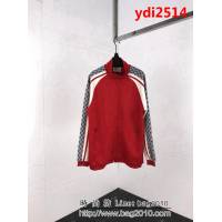 GUCCI古馳 19SS GG jersey 紅拼米 側邊老花logo 夾克套裝 純棉面料 側邊數碼老花logo印花貼布拼接 高版本男女同款 ydi2514