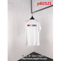 BALENCIAGA巴黎世家 19SS早春新款 背後彩色I Love Techno刺繡 白色短袖 男女同款 ydi2521