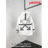 Moncler X OFF 18秋冬新款羽絨服 定制3M反光剪頭 雙層覆蓋設計 高版本情侶款 ydi2556