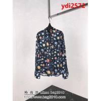 LV路易威登 19ss Galaxy星空系列 銀河行星圖案 活性印花工藝 無膠感 原版真絲混紡面料 高版本男女同款 ydi2572