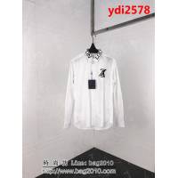 LV路易威登 19ss早春新款 領口胸口刺繡長袖襯衫 高端襯衫料 情侶款 ydi2578