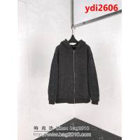 Chrome hearts 克羅心 18ss冬季新款 加厚 OS寬鬆版型 刺繡拼皮大毛衣外套 男女同款 ydi2606