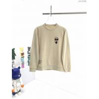 Fendi男裝 芬迪20年早秋新款老佛爺拼皮釘珠圓領衛衣 高版本  ydi3104