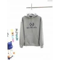Balenciaga男裝 巴黎世家20年秋冬新款灰色麥穗徽標印花連帽衛衣 男女同款  ydi3110