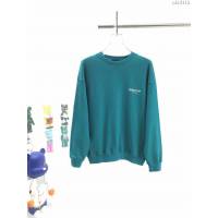Balenciaga男裝 巴黎世家湖水綠可樂海浪印花圓領衛衣 寬鬆版型 男女同款  ydi3115