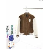 MlB男裝 燈芯絨羊羔毛棉服棒球服 夾棉加厚款  ydi3119