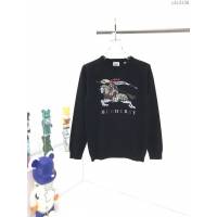 Burberry男裝 巴寶莉秋冬新款戰馬騎士印花黑色毛衣 男女同款  ydi3136
