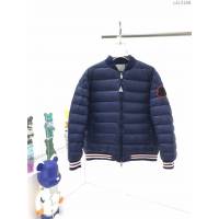 Moncler男裝 蒙口2020新款標誌LOGO印花羽絨服 Moncler男士秋冬藍色外套  ydi3160