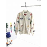 Gucci男裝 古奇2020早秋新款提花糖果色LOGO羊毛開衫  ydi3247