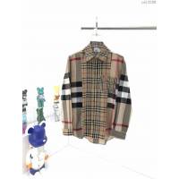 Burberry男裝 巴寶莉新款鑲拼格紋襯衫 男女同款  ydi3280