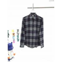 Burberry男裝 巴寶莉新款格紋棉質法蘭絨襯衫 Burberry男士格子襯衫  ydi3289