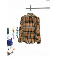Burberry男裝 巴寶莉新款格紋棉質法蘭絨襯衫 Burberry男士格子襯衫  ydi3291