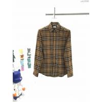 Burberry男裝 巴寶莉新款格紋棉質法蘭絨襯衫 Burberry男士格子襯衫  ydi3292